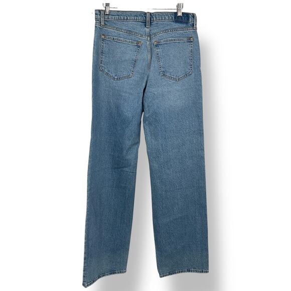 NWT Abercrombie & Fitch The 90s Relaxed High Rise Jeans Light Wash 8 Long Tall - Picture 2 of 11